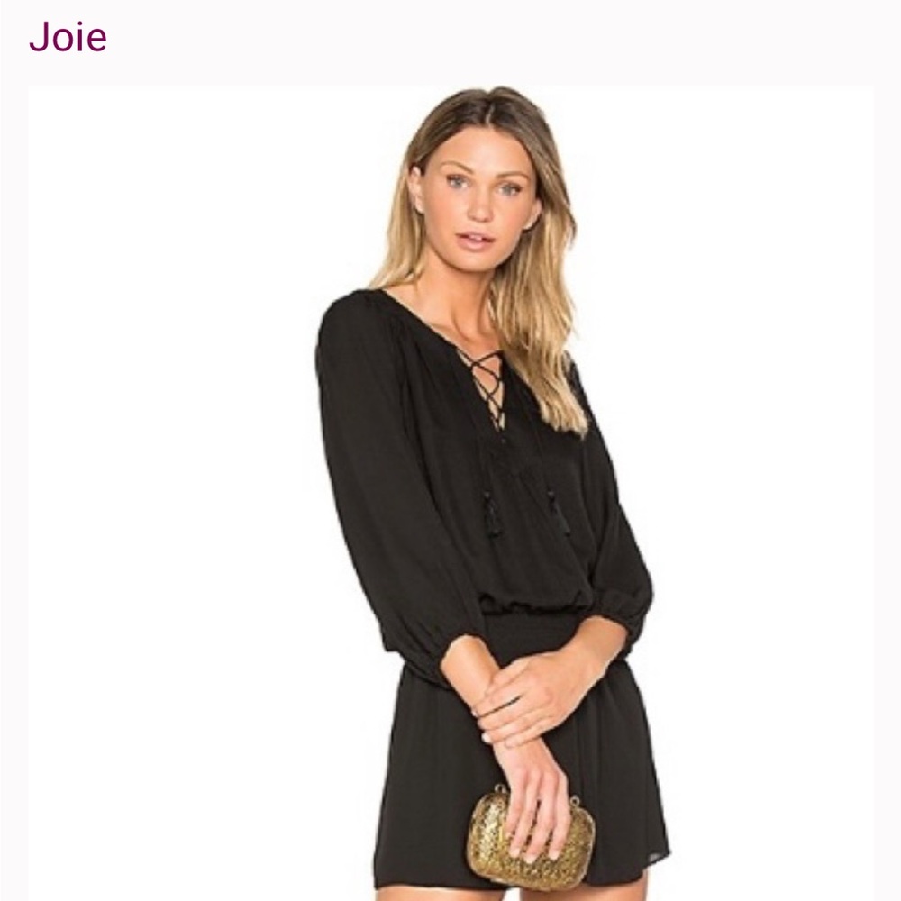 Joie Elegant Black Silk Dress